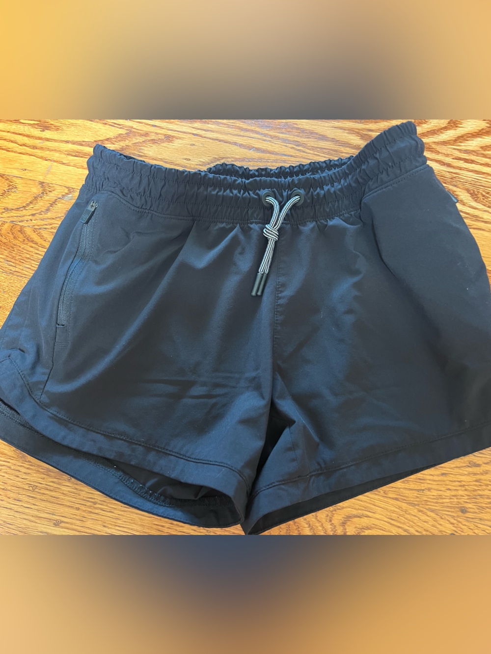 Athleta Girl’s Black Athletic Drawcord Performance Shorts